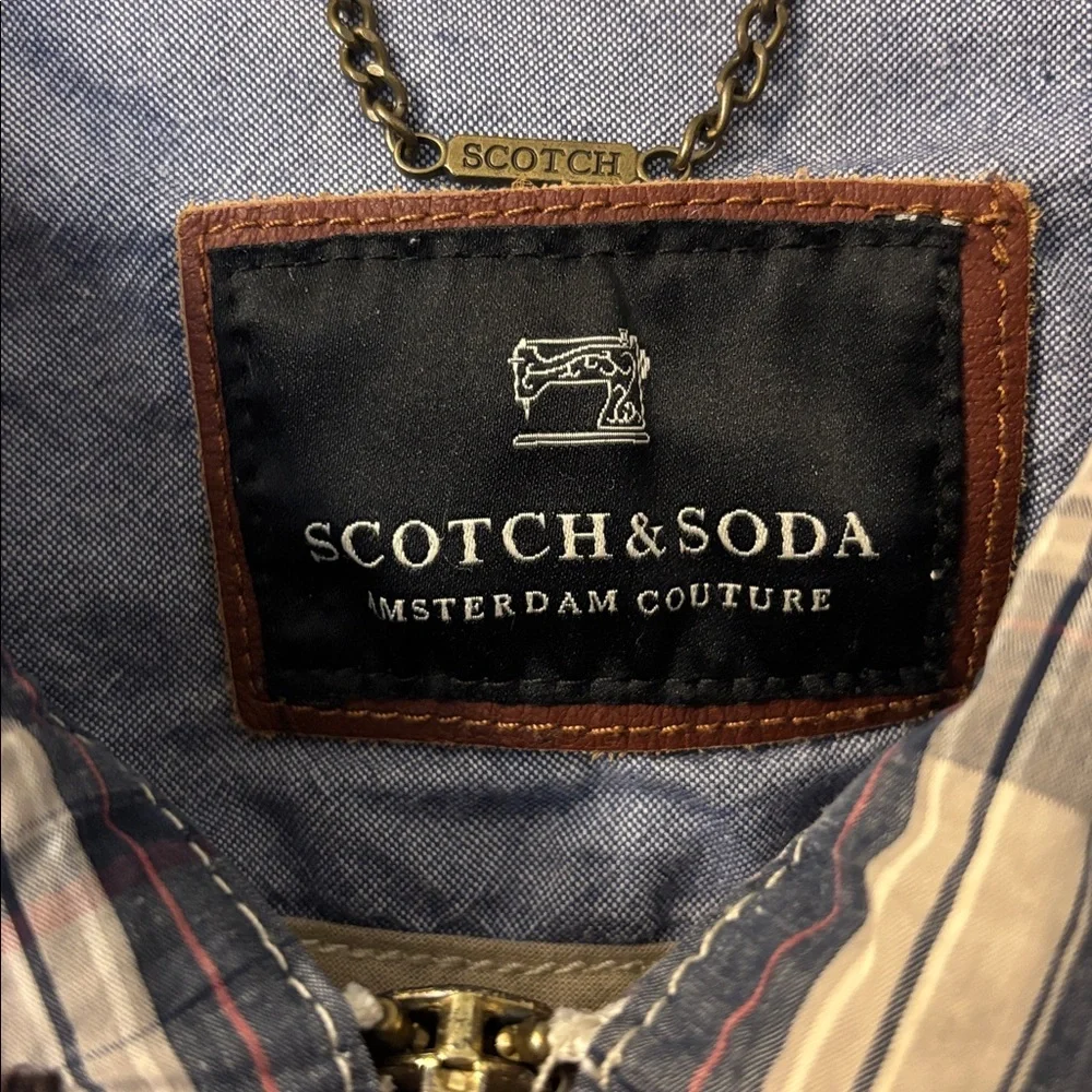 Scotch & Soda Plaid Bomber Jacket Size‎ Large